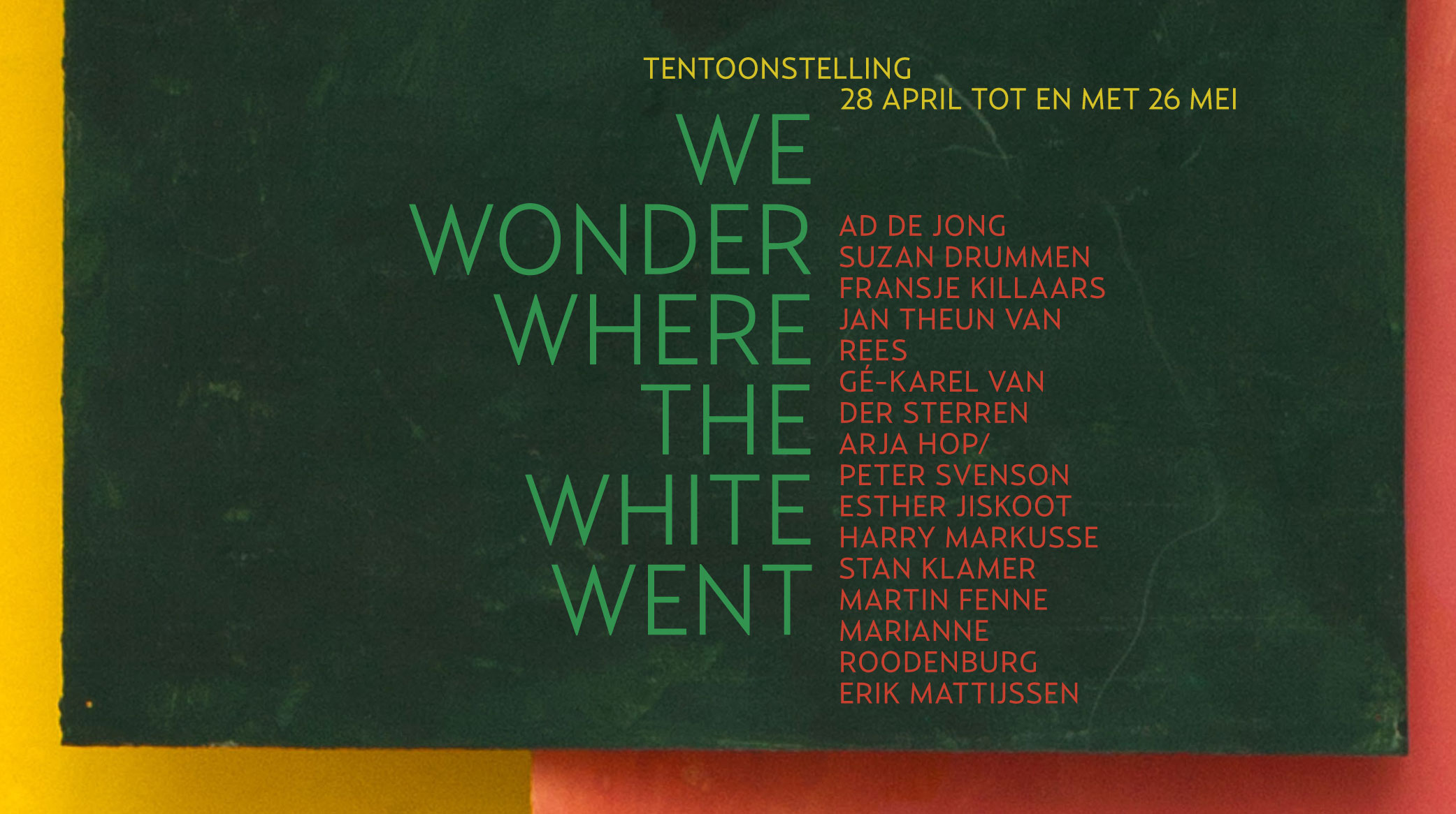 WE WONDER WHERE THE WHITE WENT