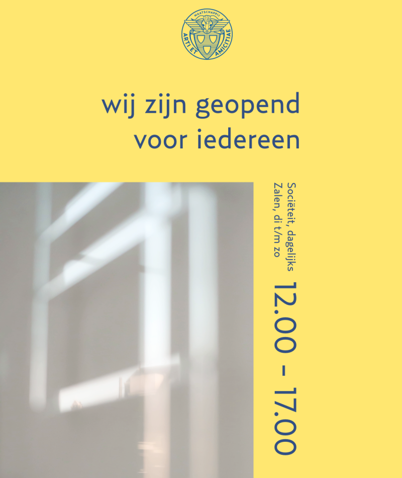 We zijn in het weekend geopend voor iedereen!