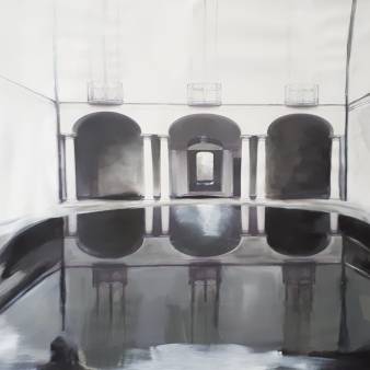 Equilibrio 130x100cm mixed media on canvas