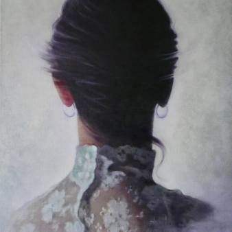 'Lace' 50 x 60 cm olieverf op linnen