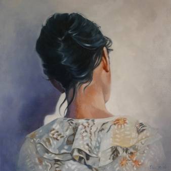 'Shadow' 50 x 50 cm olieverf op linnen