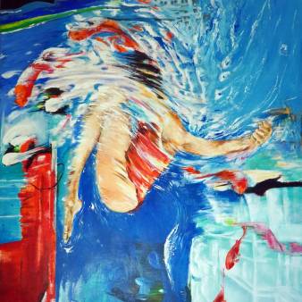 'Splash' painting 160x180 cm