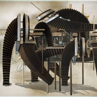 Le Mastodonte de Java, 2014, digital collage, 36 x 51cm