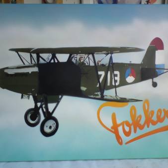 Fokker I - grafitti