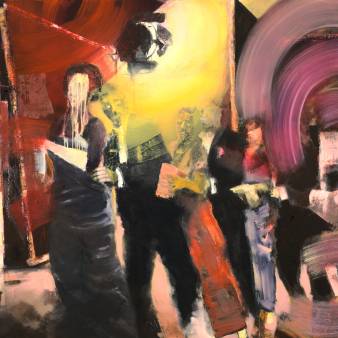 The procession,  140 x 200 cm. Oil on canvas.  2021