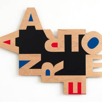 NAAR (black), 2023 1 of 2 / 89 x 71 x 2 cm