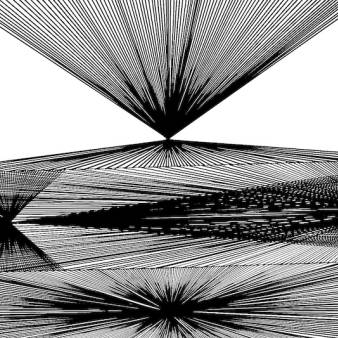 Tunnelscapes - Serie 1000X. pen/stift tekening 80X110cm.