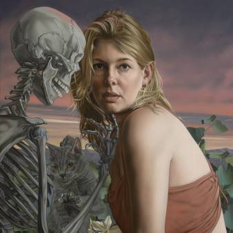 Superposition, 32,5x25cm, oil on aluminium