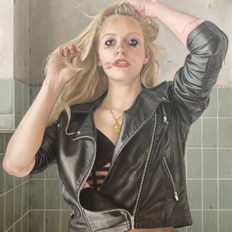 39,6x37,2cm oil on aluminium