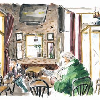 Café Pitch Pin, Brussels  (2025, uit de serie The big Cafee crawl )