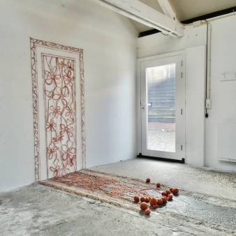 Rubia tinctorum, wol met meekrap geverfd