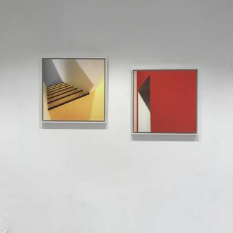 'Gele trap' (2017) en 'Rode muur' (2018)