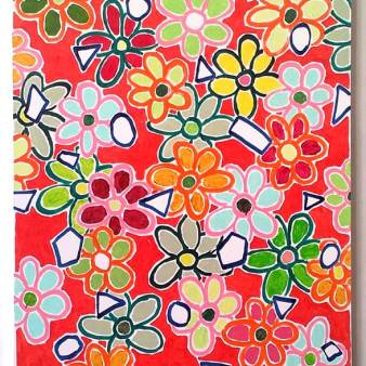 Flower Power Revisited 2 120x120cm