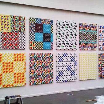 Het wereldprobleem 16 keer 120x100cm