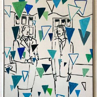 Flag negotiations 120x100cm