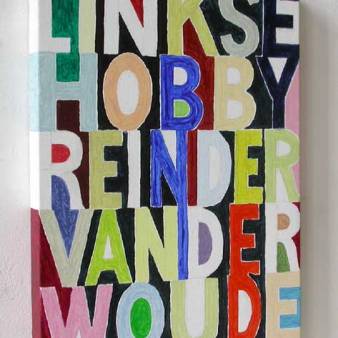 Reinder van der Woude Linkse Hobby 40x30cm