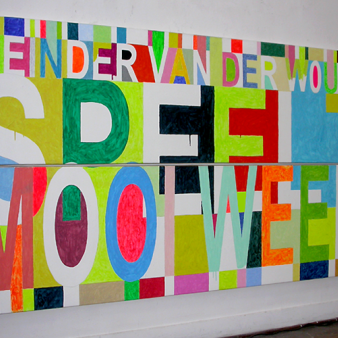 Reinder van der Woude speelt Mooi Weer 70x250cm