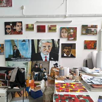 gedeelte van mijn atelier