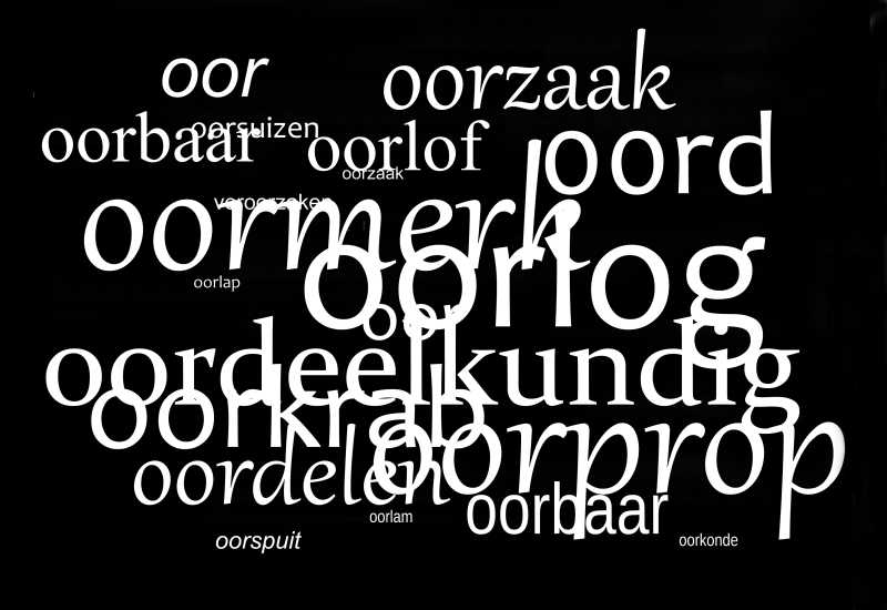 Doof zwart